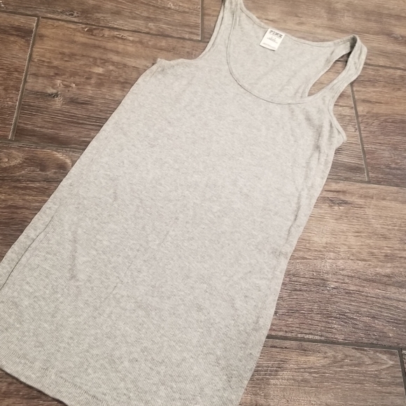 Victoria secret PINK grey tank top - Picture 1 of 3